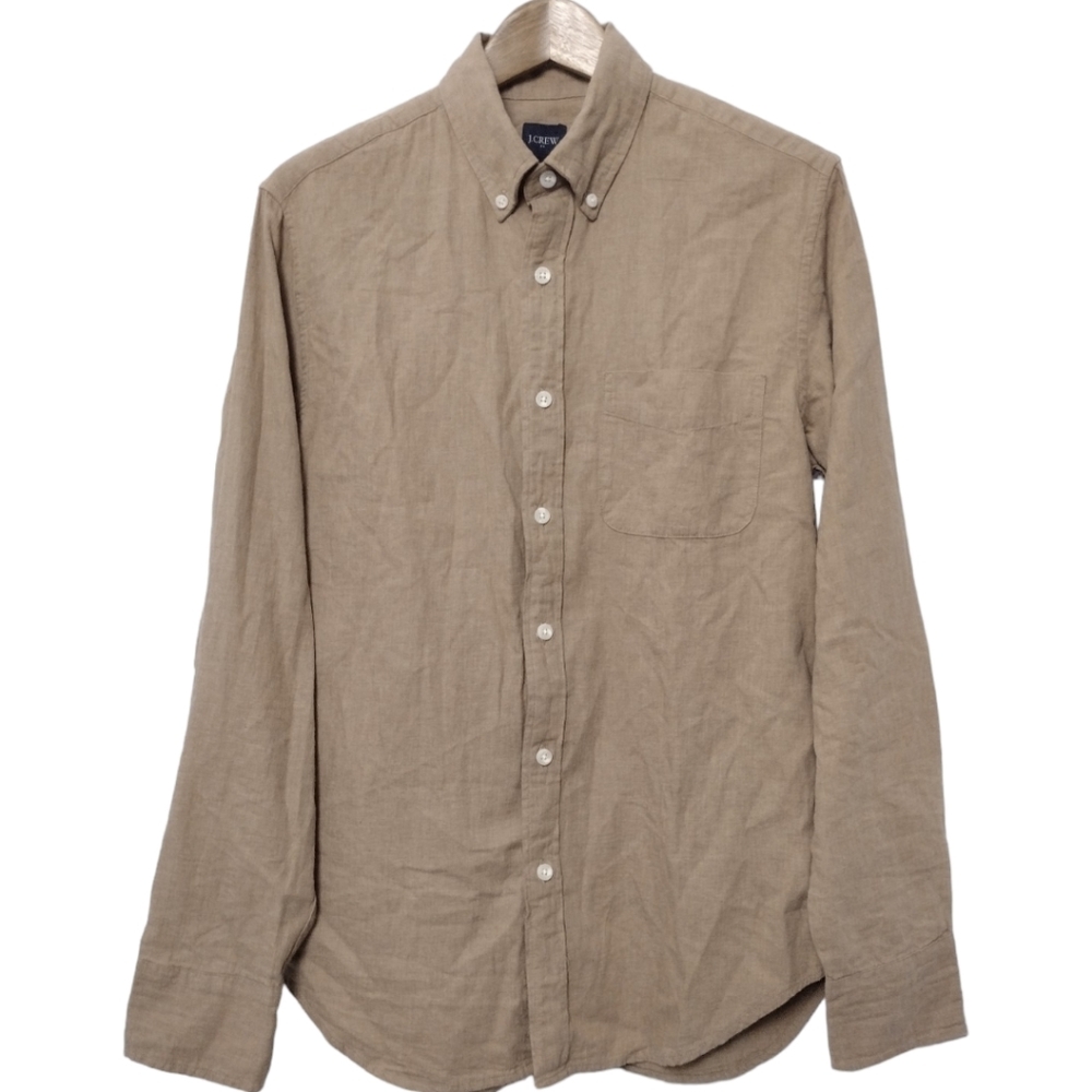 J.Crew Solid Brushed Twill Shirt - Picture 1 of 7